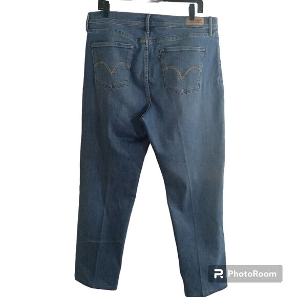 Levi's 512 Woman's Perfectly Slimming Straight Leg Jeans Size 16 - Picture 2 of 7